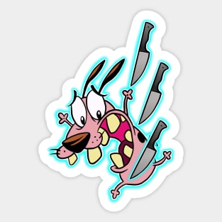 Courage the Cowardly Dog Sticker